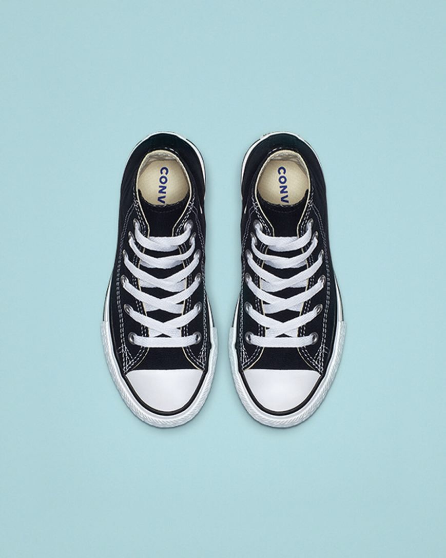 Zapatillas Altas Converse Chuck Taylor All Star Classic Niña Negras | PE E4785W